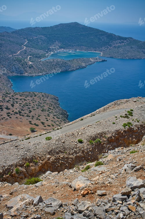 Preview: A Mesmerizing Shot Of A Beautiful Seascape In Symi Greek Island