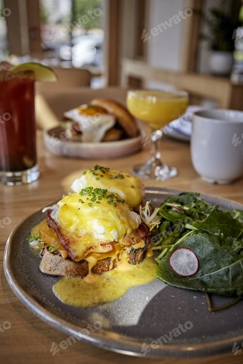 Preview: A Vertical Shot Of A Table Full Of Delicious Dishes Ready For A Brunch