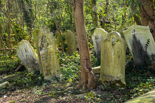 Preview: London, United Kingdom - Apr 08, 2007: Old Gravestones In Nunhead Cemetery London In England During