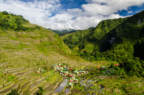 Preview: A High Angle Shot Of The Beautiful Batad Rice Terraces In Luzon, Philippines