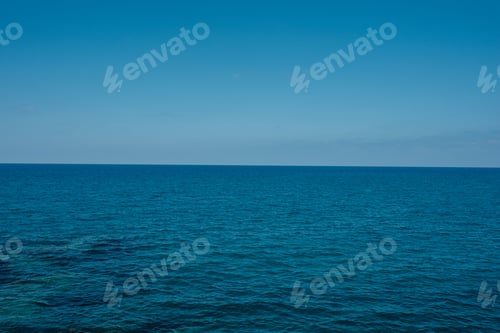 Preview: An Aerial Shot Of Tranquil Sea Under Blue Sky