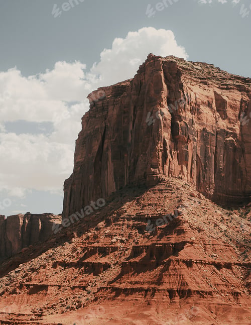 Preview: A Vertical Shot Of The Monument Valley In Oljato-Monument, Usa