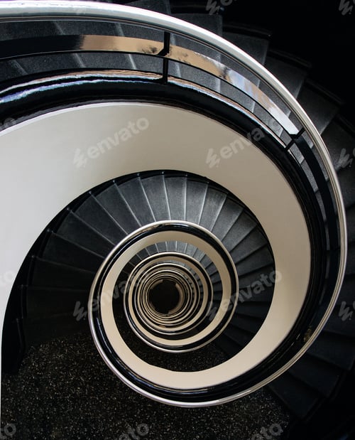 Preview: A Vertical Shot Of Spiral Staircase