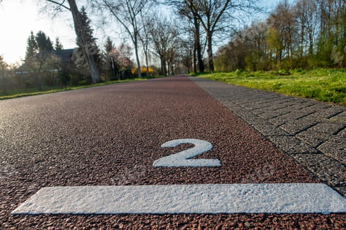 Preview: A Beautiful Shot Of The Running Path In The Park