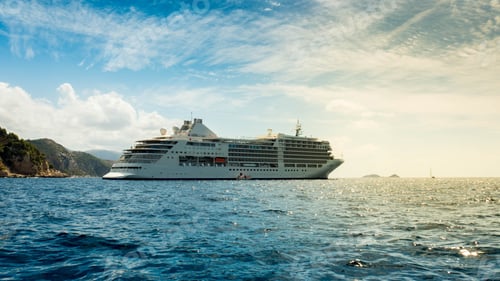Preview: A Touristic Yacht In The Sea During The Sunrise