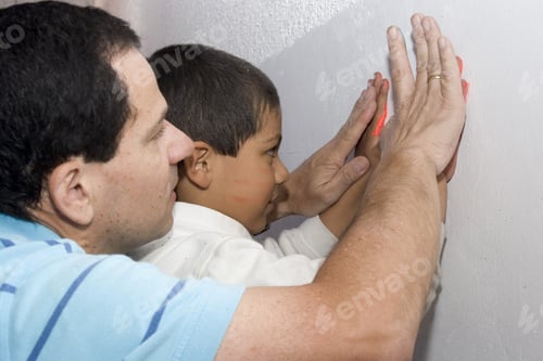Preview: Portrait Of Family, Dad Playing With His Son