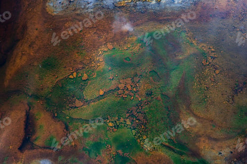 Preview: A Top View Of A River Bed At Rio Tinto Mining Park In Spain