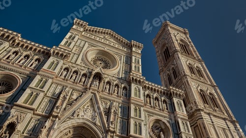Preview: A Low Angle Shot Of Florence Cathedral In Italy With A Blue Sky In The Background
