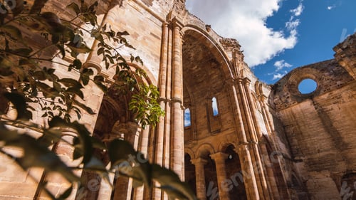 Preview: A Low Angle Shot Of Moreruela Abbey Granja Spain
