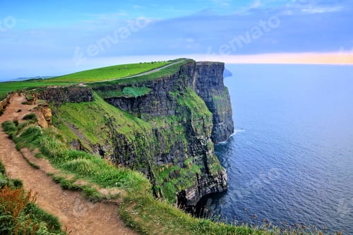 Preview: View Of The Soaring Cliffs Of Moher At Dusk, Ireland