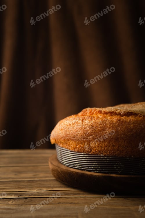 Preview: A Vertical Shot Of A Delicious Sponge Cake