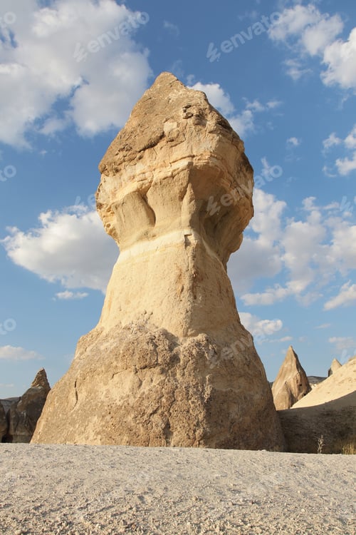 Preview: A Vertical Shot Of A Rock Formation In Rose Valley Capadoccia, Goreme, Turkey
