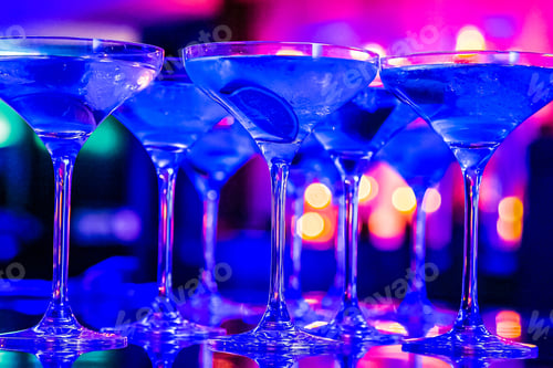 Preview: A Closeup Shot Of Cocktails At A Bar
