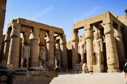 Preview: A Closeup Shot Of Luxor Temple In Egypt