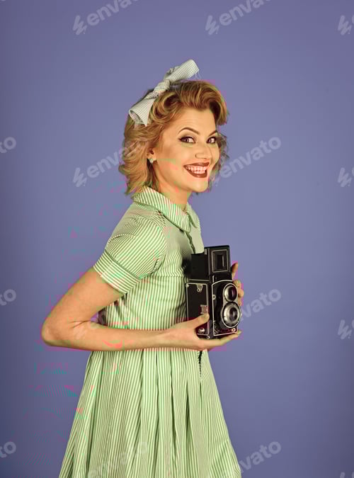 Preview: Journalism, Family Portrait, Old Fashion, Pinup. Journalism Family Portrait In Pinup Style