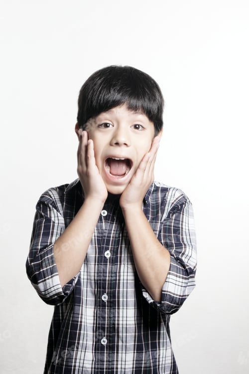 Preview: A Young Boy Poses In The Studio With A Surprise On His Face