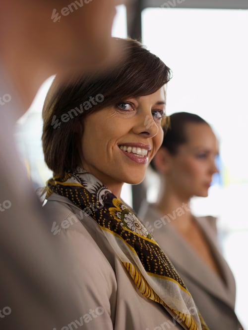 Preview: A Confident, Smiling Businesswoman Looks At The Camera.