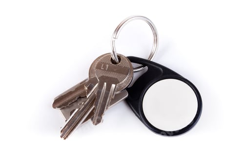 Preview: Three Keys On Keyring Isolated Over White