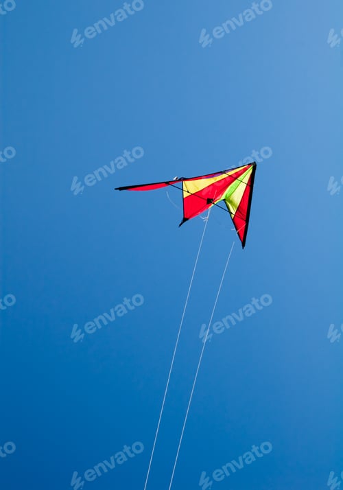 Preview: Kite Flying On Clear Blue Sky