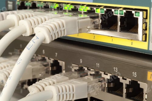 Preview: Network Switch, Router And Patch Cables