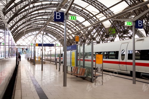 Preview: Passenger Train At The Railway Station
