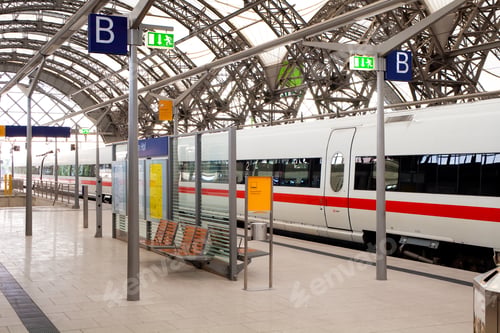 Preview: Passenger Train At The Railway Station