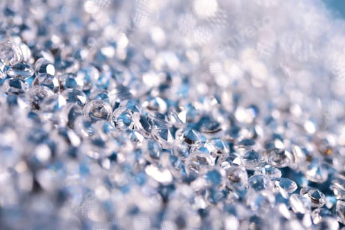 Preview: Diamonds On Blue Background