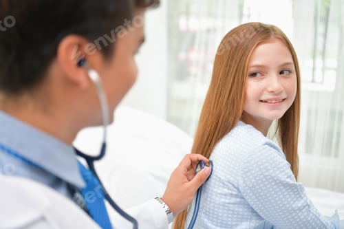 Preview: Health Concepts. The Doctor Is Examining The Health Of The Child. The Doctor Is Talking To The