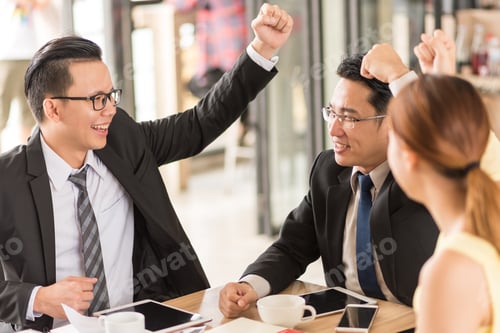 Visualização: Meeting Corporate Success, Business Teamwork Concept