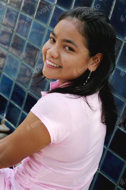 Preview: Portrait Of A Happy Thai Woman.
