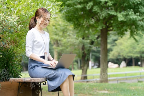 Preview: Business Woman In The Park