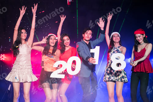 Preview: Teenagers Are Celebrating At The Night Party.
