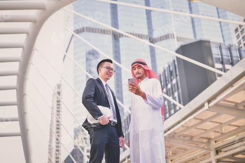 Preview: Arab Business Concepts, Arab Business People Are Working In The Business District. Businessmen Are
