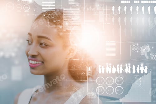 Preview: Image Cg Of Business Person And Business Technology