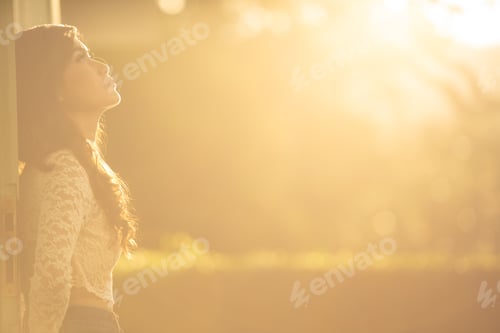 Preview: Portrait Woman In Beauty Background.