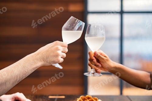 Preview: Image Photograph Of Men And Women Toasting ( Lovers / Couples )
