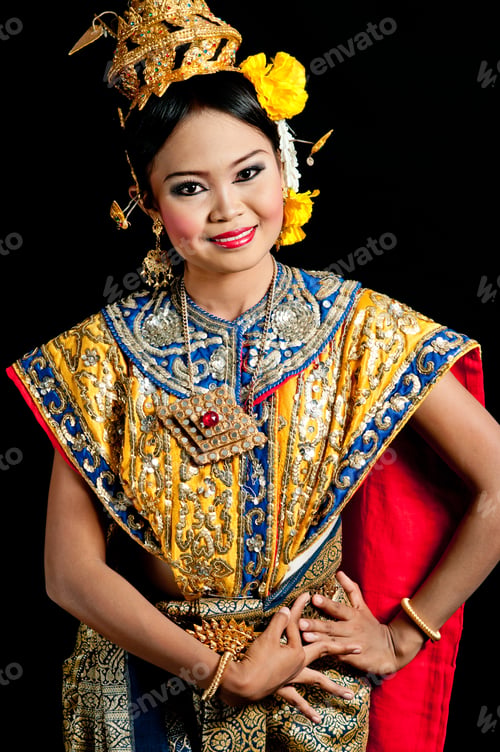 Preview: Thailand Dancing Art “Khon” That High Class Of Dance In Siam Bangkok Thailand. Studio Female
