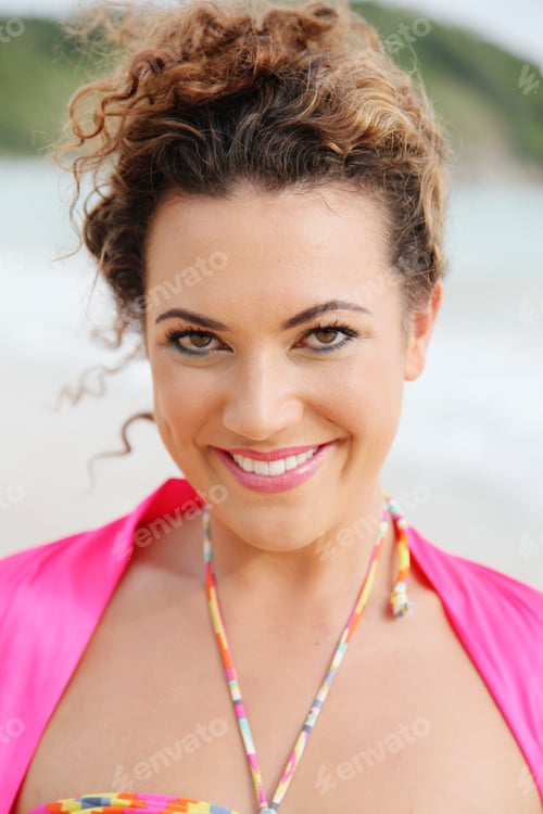 Preview: Beautiful Young Girl At The Beach.