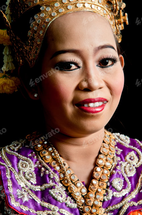Preview: Thailand Dancing Art “Khon” That High Class Of Dance In Siam Bangkok Thailand. Studio Female