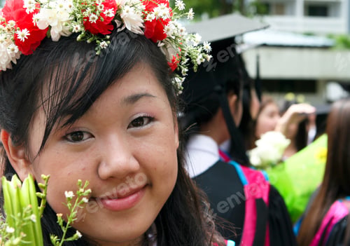 Preview: Gorgeous Asian University Graduate.