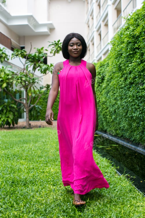 Preview: African Woman Enjoying The Outdoors.