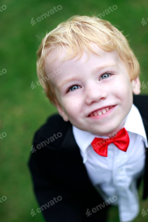 Preview: Happy Ring Bearer At A Wedding.