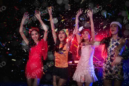 Preview: Teenagers Are Celebrating At The Night Party.