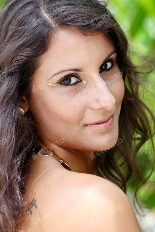 Preview: Close-Up Portrait Of A Beautiful Young Woman.