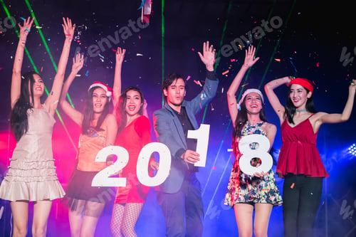 Preview: Teenagers Are Celebrating At The Night Party.