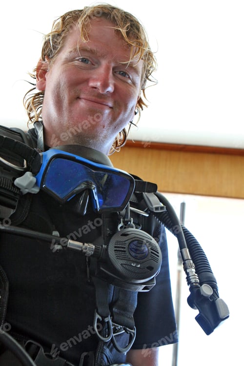 Preview: Happy Scuba Diver.