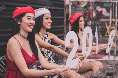 Preview: Young People Are Celebrating New Year'S Party.