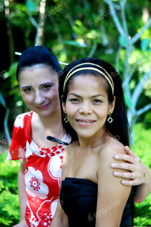 Preview: Fashion Portrait Of Two Happy Friends.