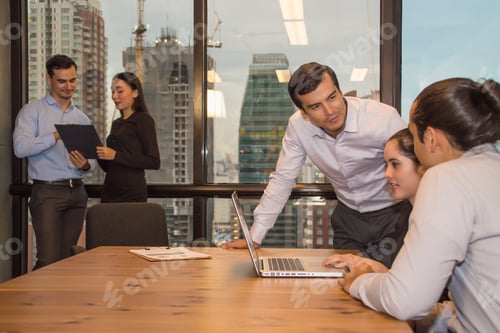 Preview: Business Concepts. Young Business Man Working In Office. Young Business People Are Working