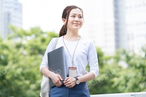 Preview: Business Woman In The Park